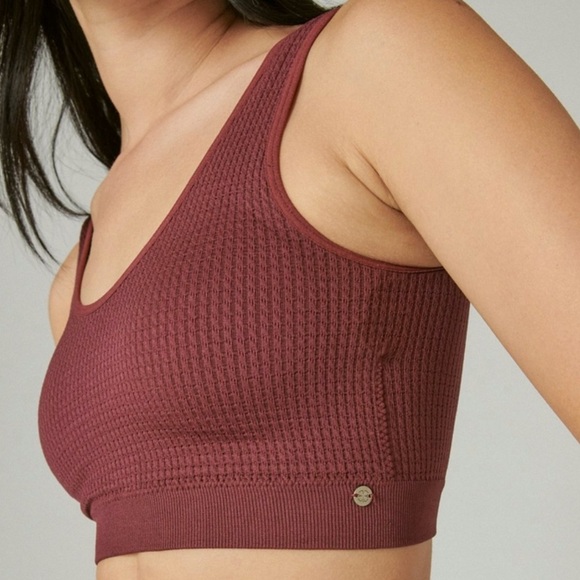 Lucky Brand Bundle of Waffle Nylon Bralette Pull Over Lightly Padded Sports Bras - Picture 2 of 13